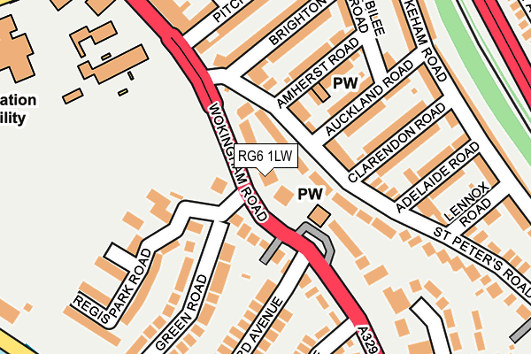 RG6 1LW map - OS OpenMap – Local (Ordnance Survey) RG6 1LW map - OS OpenMap – Local (Ordnance Survey)