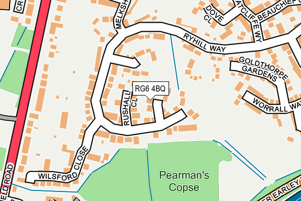 RG6 4BQ map - OS OpenMap – Local (Ordnance Survey) RG6 4BQ map - OS OpenMap – Local (Ordnance Survey)