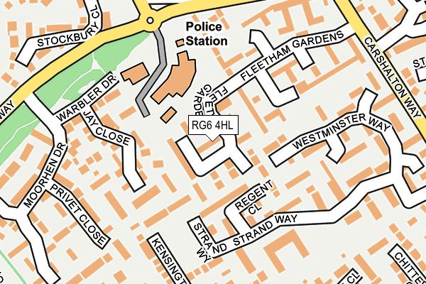 RG6 4HL map - OS OpenMap – Local (Ordnance Survey) RG6 4HL map - OS OpenMap – Local (Ordnance Survey)