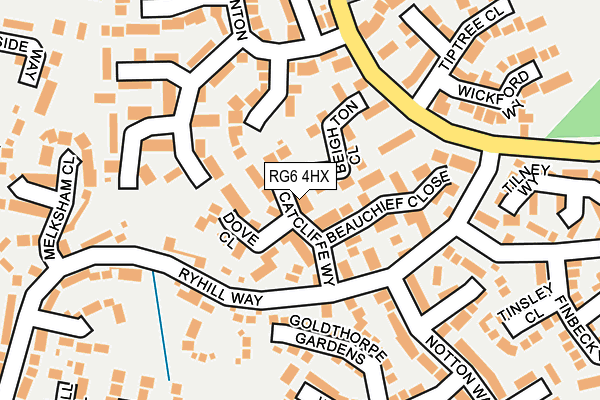 RG6 4HX map - OS OpenMap – Local (Ordnance Survey) RG6 4HX map - OS OpenMap – Local (Ordnance Survey)