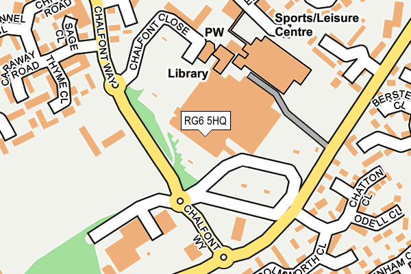 RG6 5HQ map - OS OpenMap – Local (Ordnance Survey) RG6 5HQ map - OS OpenMap – Local (Ordnance Survey)
