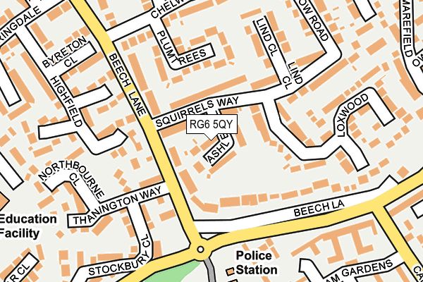 RG6 5QY map - OS OpenMap – Local (Ordnance Survey) RG6 5QY map - OS OpenMap – Local (Ordnance Survey)