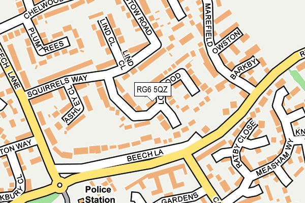 RG6 5QZ map - OS OpenMap – Local (Ordnance Survey)