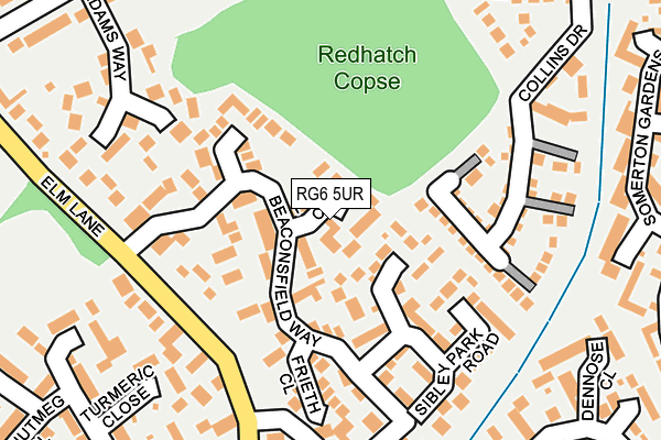 RG6 5UR map - OS OpenMap – Local (Ordnance Survey) RG6 5UR map - OS OpenMap – Local (Ordnance Survey)