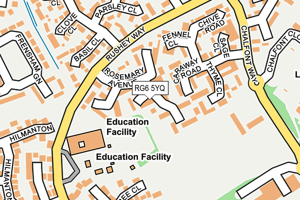 RG6 5YQ map - OS OpenMap – Local (Ordnance Survey) RG6 5YQ map - OS OpenMap – Local (Ordnance Survey)