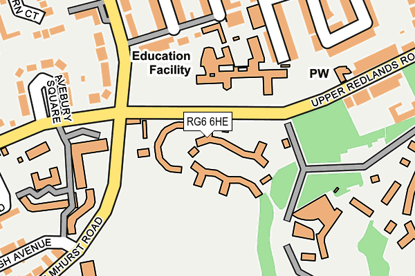 RG6 6HE map - OS OpenMap – Local (Ordnance Survey) RG6 6HE map - OS OpenMap – Local (Ordnance Survey)
