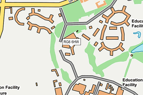 RG6 6HW map - OS OpenMap – Local (Ordnance Survey) RG6 6HW map - OS OpenMap – Local (Ordnance Survey)