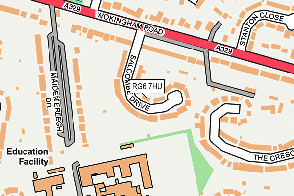 RG6 7HU map - OS OpenMap – Local (Ordnance Survey) RG6 7HU map - OS OpenMap – Local (Ordnance Survey)