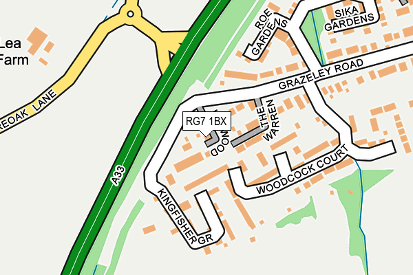RG7 1BX map - OS OpenMap – Local (Ordnance Survey) RG7 1BX map - OS OpenMap – Local (Ordnance Survey)