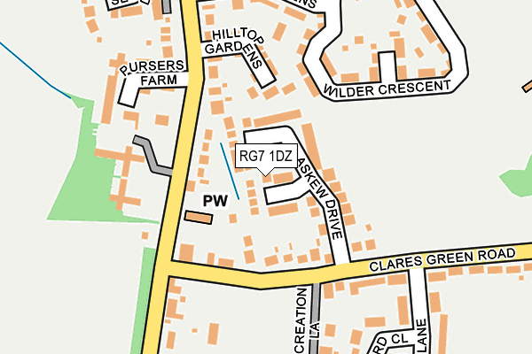 RG7 1DZ map - OS OpenMap – Local (Ordnance Survey) RG7 1DZ map - OS OpenMap – Local (Ordnance Survey)