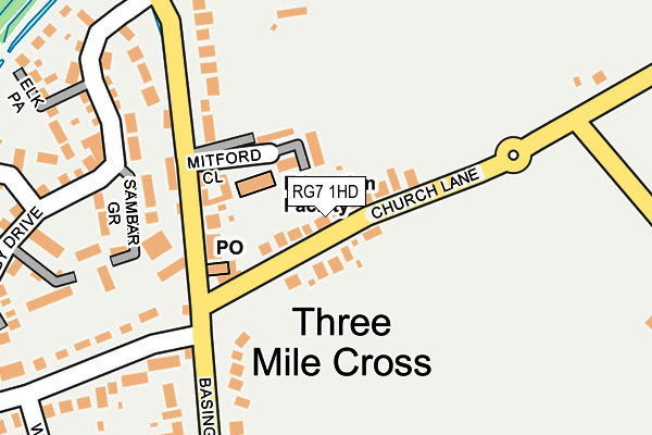RG7 1HD map - OS OpenMap – Local (Ordnance Survey) RG7 1HD map - OS OpenMap – Local (Ordnance Survey)