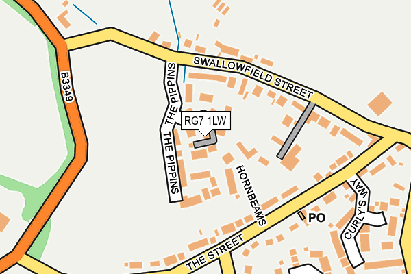 RG7 1LW map - OS OpenMap – Local (Ordnance Survey) RG7 1LW map - OS OpenMap – Local (Ordnance Survey)