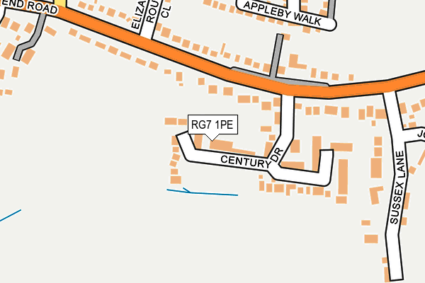 RG7 1PE map - OS OpenMap – Local (Ordnance Survey) RG7 1PE map - OS OpenMap – Local (Ordnance Survey)