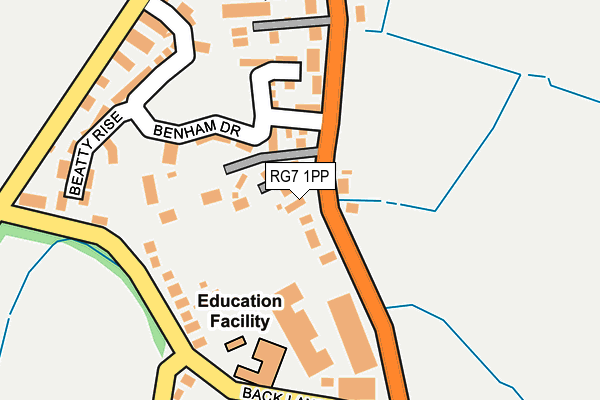 RG7 1PP map - OS OpenMap – Local (Ordnance Survey) RG7 1PP map - OS OpenMap – Local (Ordnance Survey)