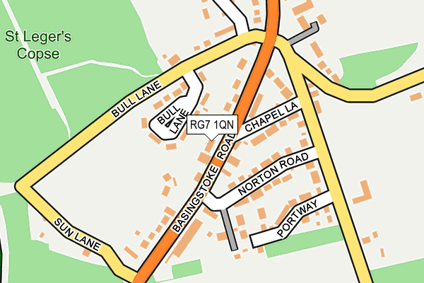 RG7 1QN map - OS OpenMap – Local (Ordnance Survey) RG7 1QN map - OS OpenMap – Local (Ordnance Survey)
