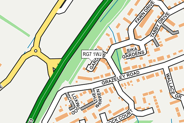 RG7 1WJ map - OS OpenMap – Local (Ordnance Survey) RG7 1WJ map - OS OpenMap – Local (Ordnance Survey)