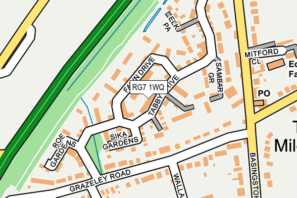 RG7 1WQ map - OS OpenMap – Local (Ordnance Survey) RG7 1WQ map - OS OpenMap – Local (Ordnance Survey)