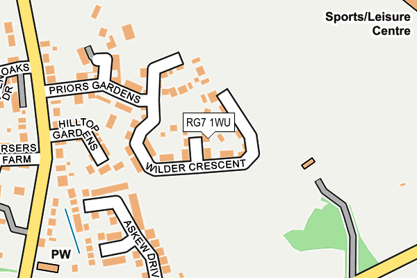 RG7 1WU map - OS OpenMap – Local (Ordnance Survey) RG7 1WU map - OS OpenMap – Local (Ordnance Survey)