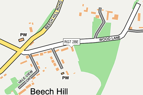 RG7 2BE map - OS OpenMap – Local (Ordnance Survey) RG7 2BE map - OS OpenMap – Local (Ordnance Survey)