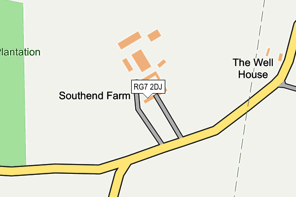 RG7 2DJ map - OS OpenMap – Local (Ordnance Survey) RG7 2DJ map - OS OpenMap – Local (Ordnance Survey)