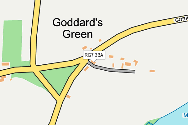 RG7 3BA map - OS OpenMap – Local (Ordnance Survey) RG7 3BA map - OS OpenMap – Local (Ordnance Survey)