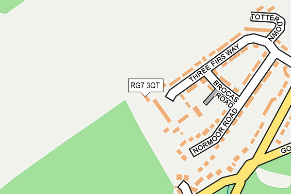 RG7 3QT map - OS OpenMap – Local (Ordnance Survey) RG7 3QT map - OS OpenMap – Local (Ordnance Survey)