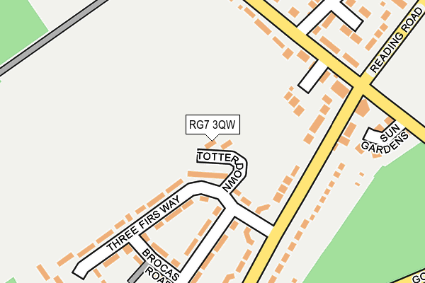 RG7 3QW map - OS OpenMap – Local (Ordnance Survey) RG7 3QW map - OS OpenMap – Local (Ordnance Survey)