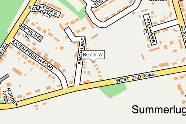 RG7 3TW map - OS OpenMap – Local (Ordnance Survey) RG7 3TW map - OS OpenMap – Local (Ordnance Survey)