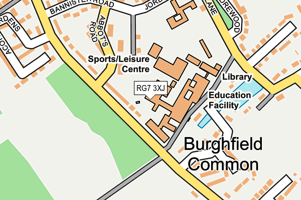 RG7 3XJ map - OS OpenMap – Local (Ordnance Survey)