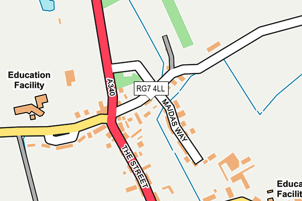 RG7 4LL map - OS OpenMap – Local (Ordnance Survey) RG7 4LL map - OS OpenMap – Local (Ordnance Survey)