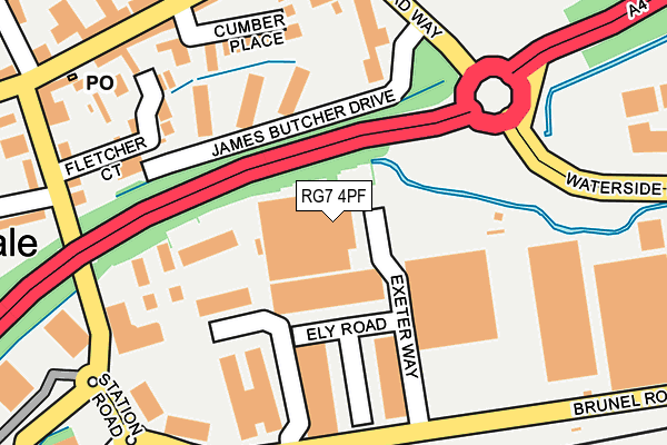 RG7 4PF map - OS OpenMap – Local (Ordnance Survey) RG7 4PF map - OS OpenMap – Local (Ordnance Survey)