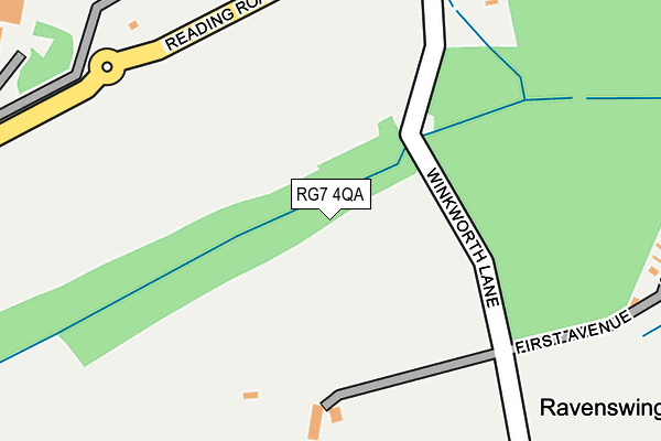 RG7 4QA map - OS OpenMap – Local (Ordnance Survey) RG7 4QA map - OS OpenMap – Local (Ordnance Survey)