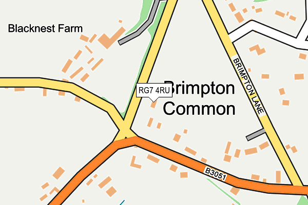 RG7 4RU map - OS OpenMap – Local (Ordnance Survey) RG7 4RU map - OS OpenMap – Local (Ordnance Survey)