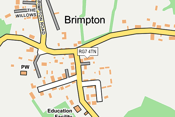 RG7 4TN map - OS OpenMap – Local (Ordnance Survey) RG7 4TN map - OS OpenMap – Local (Ordnance Survey)