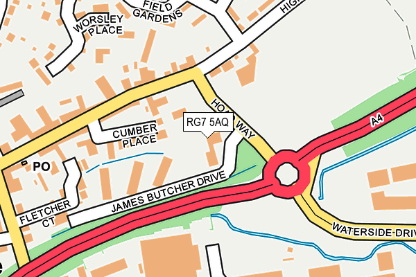 RG7 5AQ map - OS OpenMap – Local (Ordnance Survey) RG7 5AQ map - OS OpenMap – Local (Ordnance Survey)