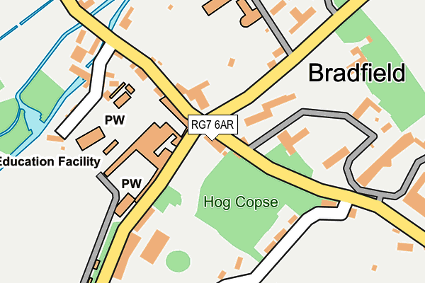 RG7 6AR map - OS OpenMap – Local (Ordnance Survey) RG7 6AR map - OS OpenMap – Local (Ordnance Survey)