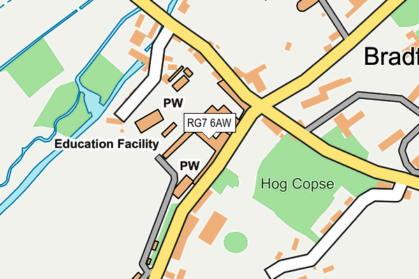 RG7 6AW map - OS OpenMap – Local (Ordnance Survey) RG7 6AW map - OS OpenMap – Local (Ordnance Survey)
