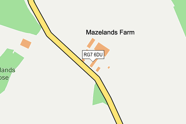 RG7 6DU map - OS OpenMap – Local (Ordnance Survey) RG7 6DU map - OS OpenMap – Local (Ordnance Survey)