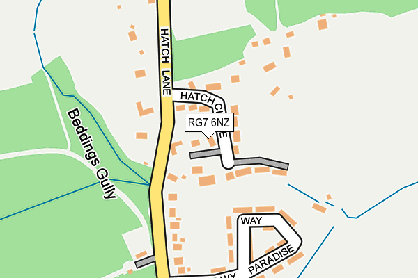 RG7 6NZ map - OS OpenMap – Local (Ordnance Survey) RG7 6NZ map - OS OpenMap – Local (Ordnance Survey)