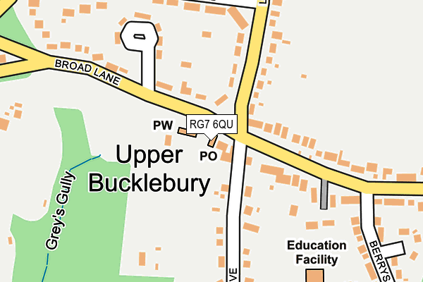 RG7 6QU map - OS OpenMap – Local (Ordnance Survey) RG7 6QU map - OS OpenMap – Local (Ordnance Survey)