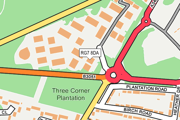 RG7 8DA map - OS OpenMap – Local (Ordnance Survey) RG7 8DA map - OS OpenMap – Local (Ordnance Survey)