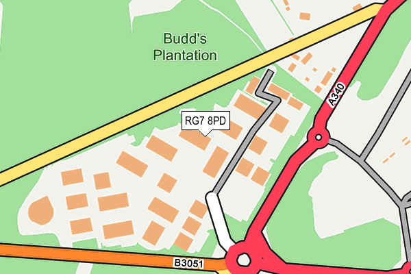 RG7 8PD map - OS OpenMap – Local (Ordnance Survey) RG7 8PD map - OS OpenMap – Local (Ordnance Survey)