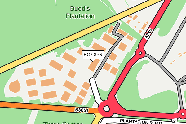 RG7 8PN map - OS OpenMap – Local (Ordnance Survey) RG7 8PN map - OS OpenMap – Local (Ordnance Survey)