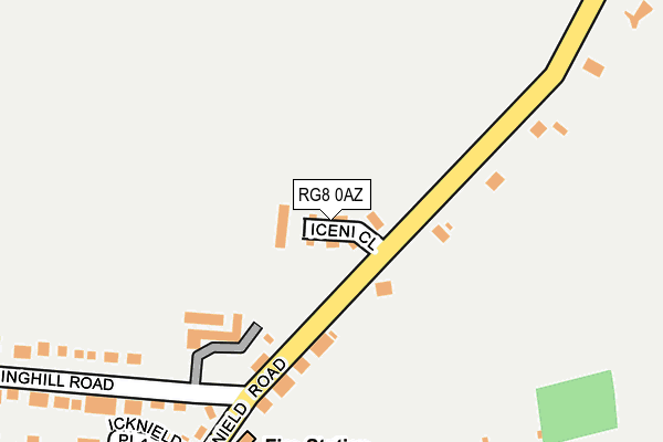 RG8 0AZ map - OS OpenMap – Local (Ordnance Survey) RG8 0AZ map - OS OpenMap – Local (Ordnance Survey)