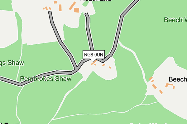 RG8 0UN map - OS OpenMap – Local (Ordnance Survey) RG8 0UN map - OS OpenMap – Local (Ordnance Survey)