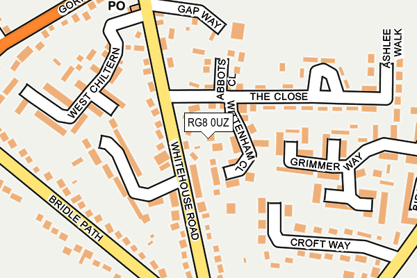 RG8 0UZ map - OS OpenMap – Local (Ordnance Survey) RG8 0UZ map - OS OpenMap – Local (Ordnance Survey)