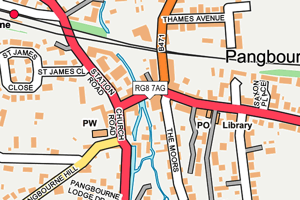 RG8 7AG map - OS OpenMap – Local (Ordnance Survey) RG8 7AG map - OS OpenMap – Local (Ordnance Survey)