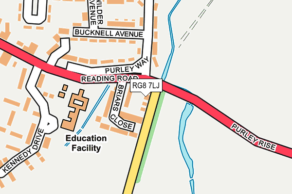 RG8 7LJ map - OS OpenMap – Local (Ordnance Survey) RG8 7LJ map - OS OpenMap – Local (Ordnance Survey)