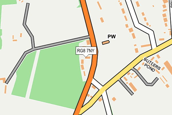 RG8 7NY map - OS OpenMap – Local (Ordnance Survey) RG8 7NY map - OS OpenMap – Local (Ordnance Survey)