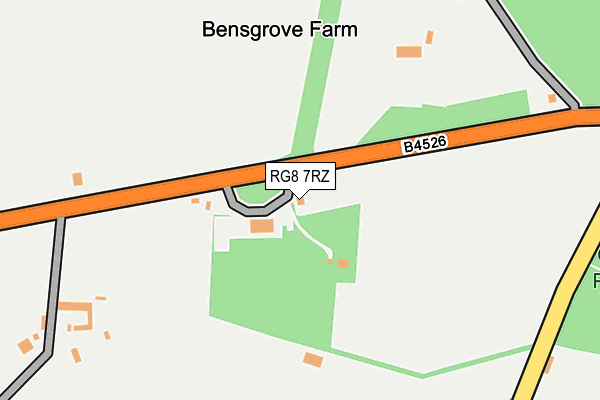 RG8 7RZ map - OS OpenMap – Local (Ordnance Survey)